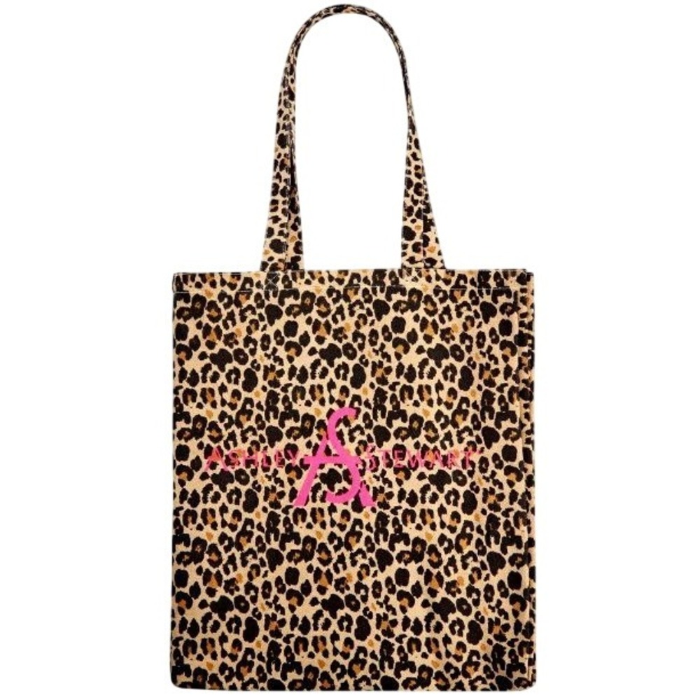 NEW Ashley Stewart NEW Hot Pink Leopard Purse Tote Bag Satchel Animal Print